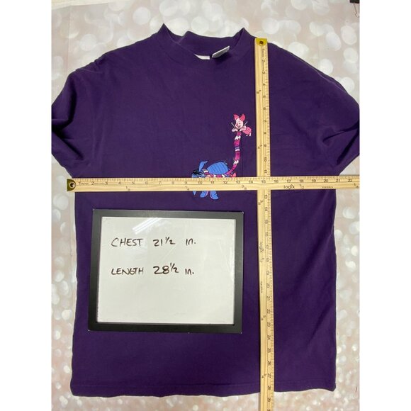 Vintage Disney Store Large Purple Long Sleeve Eeyore Piglet Tee - Picture 9 of 9